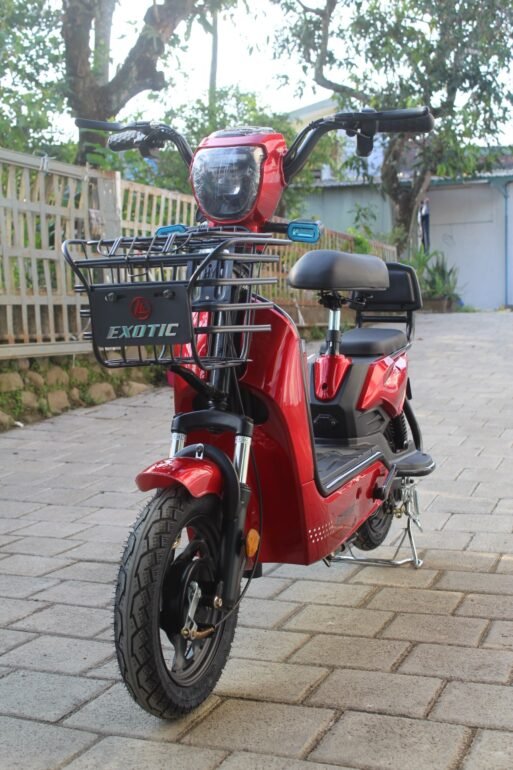 sepeda listrik exotic cooltech merah metalic